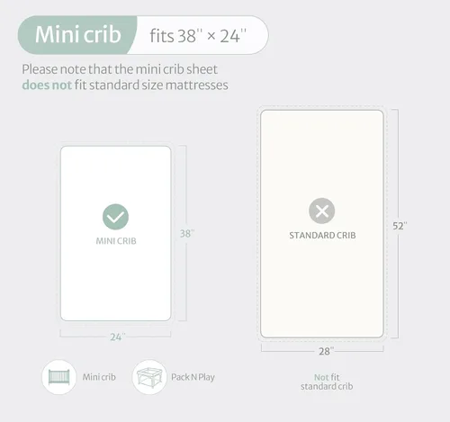 Miniatura 144 de Blissful Diary Sábanas de muselina para cuna para niñas, sábana de bebé de algodón suave bohemio para colchón de cuna estándar de 52 x 28 pulgadas