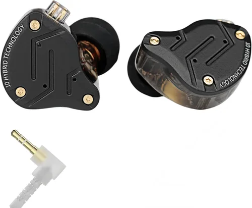 Miniatura 17 de KZ ZS10 Pro Monitores Intrauditivos con Cable, 1DD 4BA Metal iem, Auriculares para Juegos de Alta Fidelidad con Cable de 2 Pines Sin Enredos
