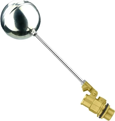 Miniatura 2 de Water Float Valve 2pcs 1/2" 3/4" 1" Brass Float Valve Water Tower Tank Level Flow Automatic Control For Water Trough,Water Tank,Aquariums(1")