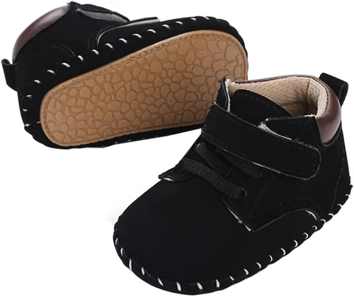 Miniatura 6 de COSANKIM Zapatos deportivos para bebé niño y niña, zapatos de tobillo altos, antideslizantes, suela suave, zapatos de cuna para niños pequeños