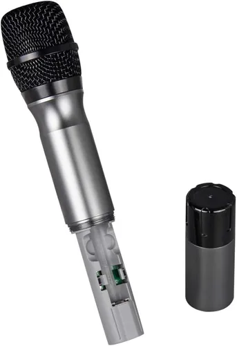 Miniatura 5 de Sistema de micrófono inalámbrico UHF 3 Auriculares de mano Lavalier Bodypack 3 Micrófono de solapa Karaoke Iglesia Conferencia Fiesta de boda