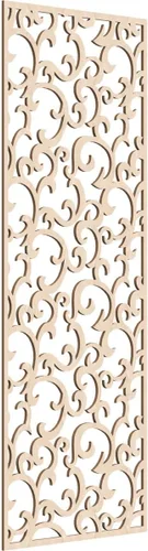 Miniatura 112 de Wheatland Paneles de pared decorativos de madera con calado, 9 3/8 pulgadas de ancho x 24 3/8 pulgadas de alto x 1/4 de alto, nogal