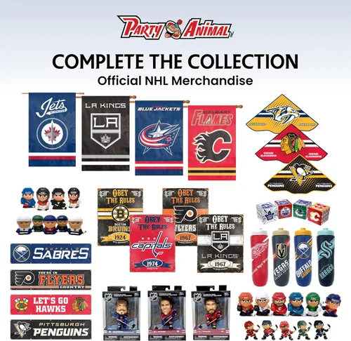 Miniatura 8 de Party Animal NHL Pittsburgh Penguins - Cartel de metal en relieve