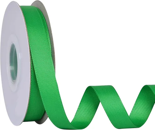 Miniatura 111 de Ribest Cinta de grogrén verde manzana, 1/4 de pulgada, 50 yardas, cinta verde manzana para envolver regalos, ramo de flores, lazos para el pelo