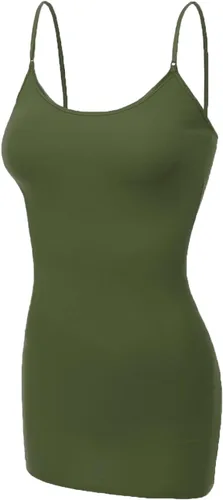 Miniatura 50 de Emmalise Camisola larga casual básica para mujer, con tirantes ajustables, top en capas