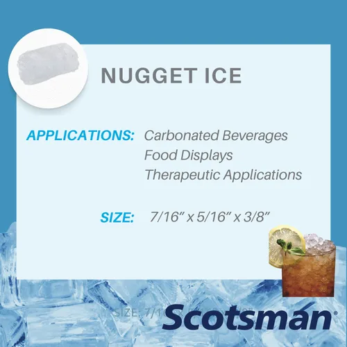 Miniatura 7 de Scotsman Fabricador de hielo en pepitas comercial, dispensador de hielo y agua con almacenamiento (HID312A-1) 260 libras por día