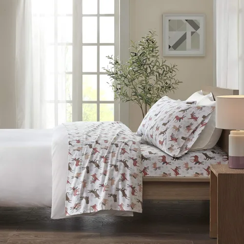 Miniatura 125 de Sleep Philosophy - True North - Juego de sábanas de franela, 100% de algodón, cómodo, bonito y muy suave, con bolsillo elástico que se adapta a