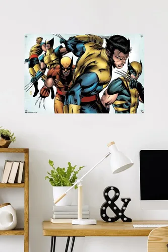 Miniatura 2 de Marvel Comics - Póster de pared con pasadores de presión de Wolverine Paquete de póster y pin de empuje