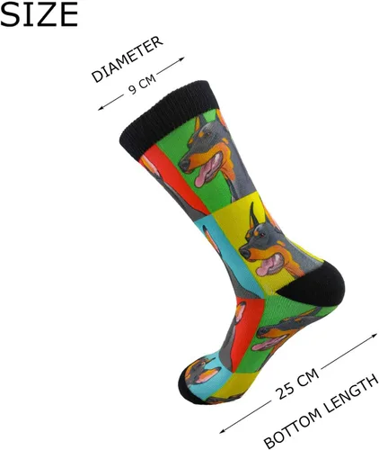 Miniatura 3 de YISHOW Calcetines unisex novedosos y divertidos, para regalo, Blanco
