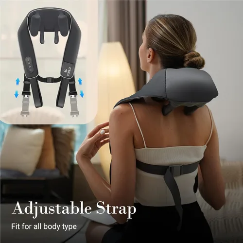 Miniatura 7 de CuPiLo Shiatsu Masajeador de cuello y hombros con calor [control remoto], HSA elegible para la FSA, masajeador de cuello 6D para aliviar el dolor