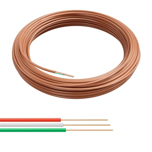 Miniatura 8 de Cable The Cimple Co para termostato, color café, cobre macizo calibre 18, conductor, certificación CL2 UL, CMR nominal CL3, residencial, comercial e