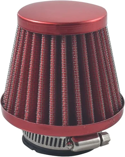 Filtro de aire de 38 mm rojo Kit de inducción de entrada universal para GY6 50cc QMB139 Taotao Sunl BMS Lance Wildfire Motoneta Scooter Predator