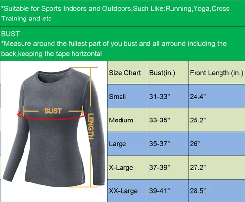 Miniatura 53 de NELEUS - Camisa deportiva de compresión atlética, de manga larga, para mujer, dry fit, paquete de 3