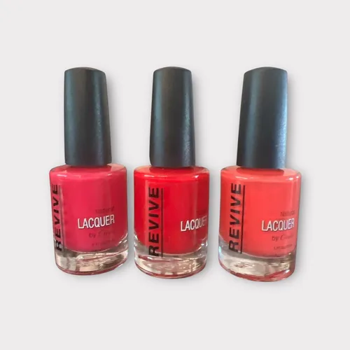 Miniatura 3 de Brighten Your Day - Juego de esmaltes de uñas – Paquete de 3 tonos vibrantes en Coral Reef, Getting Reddy y Pinky Swear – 7 libre, no tóxico