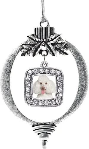 Miniatura 105 de Inspired Silver - Nana púrpura - Adorno de Navidad plateado - Adorno cuadrado para árbol de Navidad con circonita cúbica - Decoración colgante