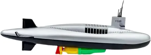 Juguete de baño submarino eléctrico, divertido modelo de submarino militar, juguete flotante de agua para niños (8831)