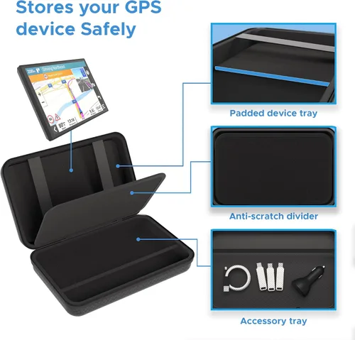 Miniatura 2 de Digicharge Funda rígida para Garmin Drivesmart 76 86 65 Dezl OTR710 780 RV 785 770 760 Dezlcam Fleet 790 Overlander Catalyst Nuvi 2797 2757 Magellan