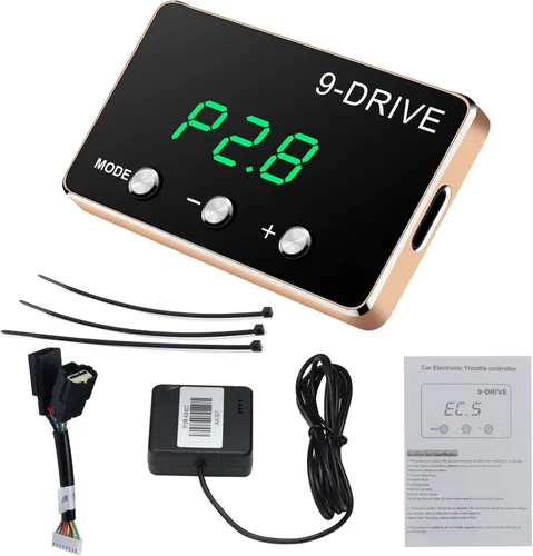 Liiiyuan Controlador de respuesta del acelerador, acelerador electrónico inteligente de carreras 9 unidades 9 modos universal para Dodge Maserati