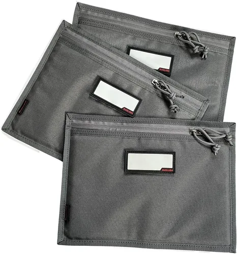 Miniatura 6 de Paquete de 3 fundas para pistola, funda suave para pistola táctica, bolsa de almacenamiento para caza, campo de tiro, deportes, 4 parches