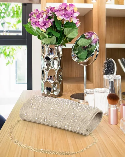 Miniatura 2 de TINDTOP - Bolsos de mano para mujer, formales para noche, de ante, con hombro, tipo sobre, para fiesta, bolsos cruzados, para boda, cóctel, bailes