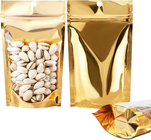 Miniatura 6 de Paquete de 100 bolsas a prueba de olores con ventana frontal transparente, 4 x 6 pulgadas, bolsas resellables de almacenamiento de alimentos, bolsas