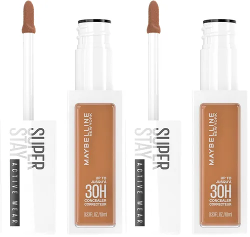 Miniatura 13 de Maybelline Super Stay - Maquillaje corrector líquido, corrector de cobertura completa, hasta 30 horas de duración, resistente a la transferencia, SS
