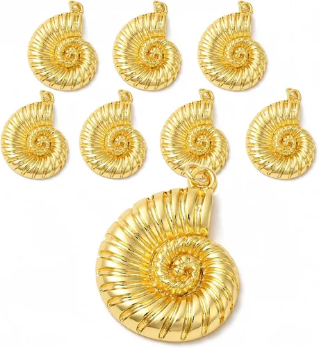 Miniatura 28 de FASHEWELRY 20 dijes de abejas de latón chapados en oro de 18 quilates, dijes de abeja dorados, dijes de joyería rellenos de oro con anillo de salto