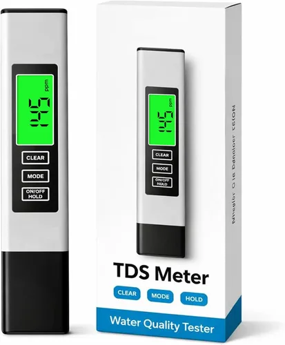 Pruebador de agua profesional para agua potable - Medidor TDS digital preciso (0-9999 ppm) - Lectura instantánea de 1 segundo