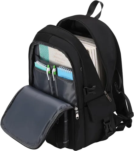Miniatura 5 de Linda mochila para niña, adolescente, mochila diaria para mujer, Negro -, Classic