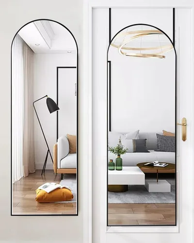 Miniatura 8 de NEARBYSD Espejo de Arco de Puerta - Sobre la Puerta 48x14 Espejo de Cuerpo Entero Para Dormitorio, Sala de Estar o Closet - Negro