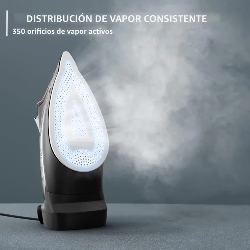 Miniatura 2 de Rowenta Plancha de Vapor para Ropa, Plancha de Vapor con Suela de Acero Inoxidable, Orificios de Microvapor, 1700 Vatios, Ligera, Apagado