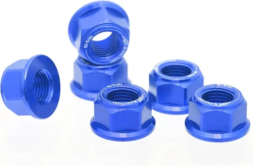Miniatura 9 de MC MOTOPARTS Tuercas de piñón trasero negras compatibles con YZF 600R YZF R1 R3 R6 FZ1 FZ6 FZ8