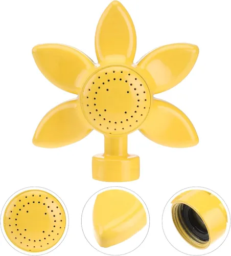 Miniatura 2 de Aspersor de césped, diseño de flores amarillas de 4.3 pulgadas, paquete de 2, rociadores metálicos para áreas de césped pequeñas, juego de niños