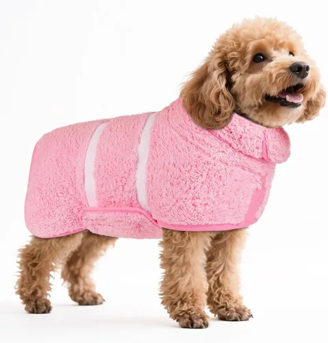 Miniatura 46 de Bienbee Bata de baño para perro, de secado rápido, súper absorbentes, para perros pequeños, medianos y grandes, abrigo de secado para después
