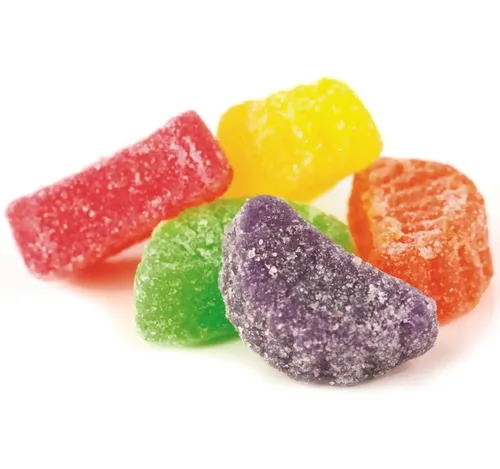 Miniatura 20 de NY Spice Shop Caramelo de rebanadas de fruta de sandía – 1 libra de sabor dulce masticable de gelatina de frutas de caramelo – Gomitas de frutas