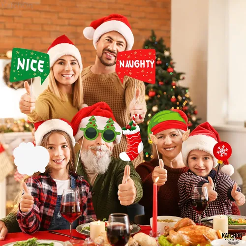 Miniatura 7 de KatchOn, Kit de accesorios para cabina de fotos de Navidad, grande, paquete de 36 Accesorios de fotos de Navidad para fotografía Accesorios