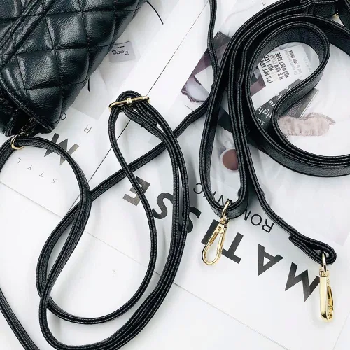 Miniatura 5 de findTop Paquete de 2 correas ajustables de repuesto de cuero para bolso de mano con hebillas giratorias de metal, longitud 34-59 pulgadas, ancho