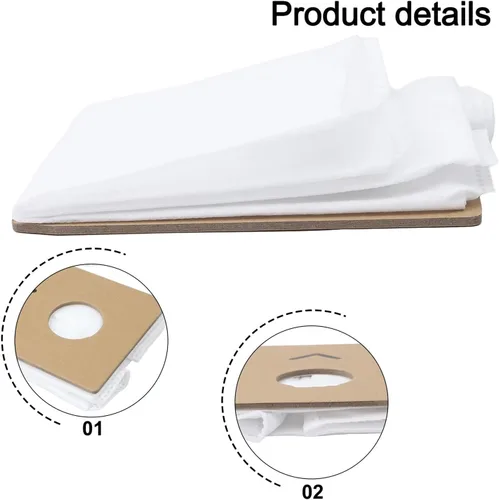 Miniatura 4 de Paquete de 10 bolsas de repuesto para polvo, compatibles con Prolux, compatibles con Tritan, accesorios para aspiradoras, bolsas para el polvo