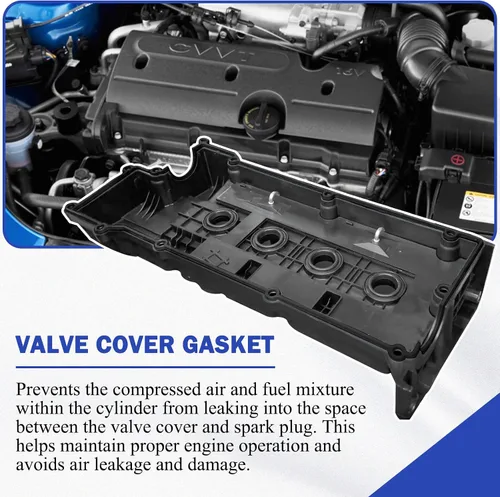 Miniatura 4 de X4XZ Junta de Tapa de Válvulas con Sellos de Bujía para Hyundai Elantra 03-12/Tiburon 03-08/para Tucson 05-09 para Kia Spectra 04-09/Spectra5