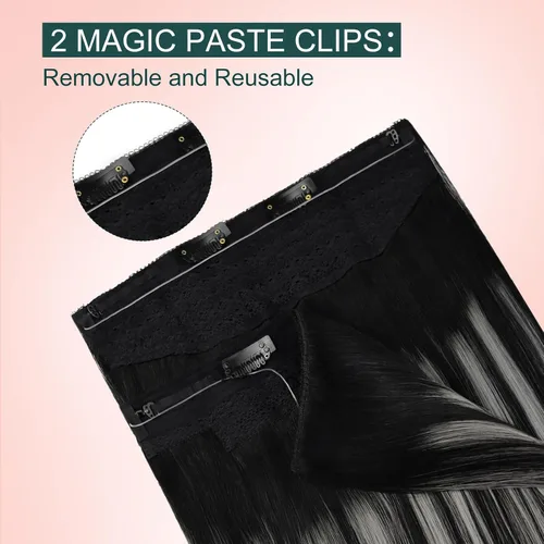 Miniatura 137 de Easyouth Extensión de cabello humano rubio con cola de caballo, extensiones de cabello humano rubio dorado con reflejos rubios, extensiones