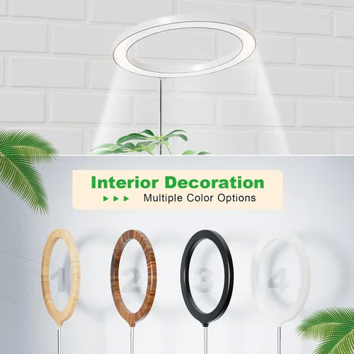 Miniatura 6 de Luces de cultivo de 10 pulgadas para plantas de interior de espectro completo, 160 luces LED grandes para plantas de interior, lámpara de cultivo