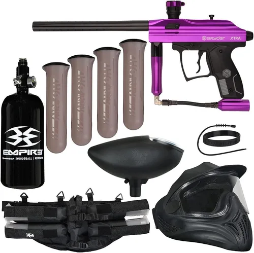 Miniatura 3 de Action Village Kingman Spyder Xtra - Kit de pistola de paintball legendaria Pistola brillante gris metálico