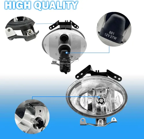 Miniatura 7 de Boxlight - Luces antiniebla compatibles con Hyundai Santa Fe 2007 2008 2009, un par de luces antiniebla con lente transparente para parachoques