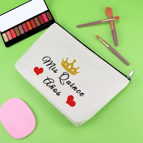 Miniatura 2 de Regalos de cumpleaños 15 para niñas, bolsa de maquillaje, regalos de cumpleaños para adolescentes de mamá, regalos de dulces 15 años, bolsa