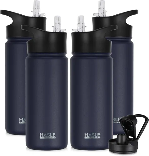 Miniatura 31 de HASLE OUTFITTERS Botella de agua aislada de 16 onzas para niños, botella de agua de acero inoxidable de doble pared al vacío, a prueba de fugas