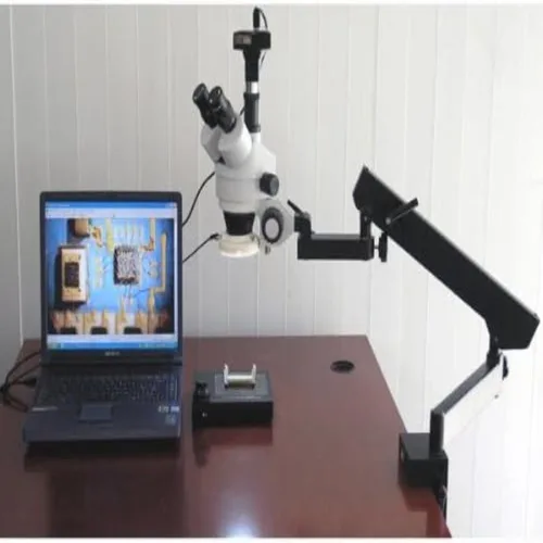 Miniatura 10 de AmScope SM-6TZ-54S-10M Microscopio Digital Profesional Trinocular Estéreo, Lentes WH10x, Aumento 3.5X-90X, Objetivo de Zoom 0.7X-4.5X, Luz LED de 54