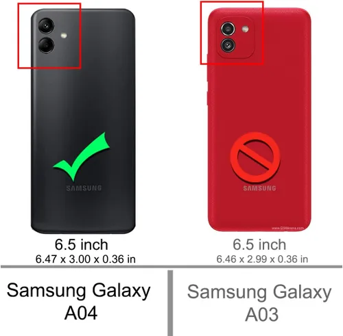 Miniatura 2 de Osophter Funda para Samsung Galaxy A04 con 2 unids Protector de pantalla Absorción de golpes Flexible TPU Caucho Protector de teléfono celular