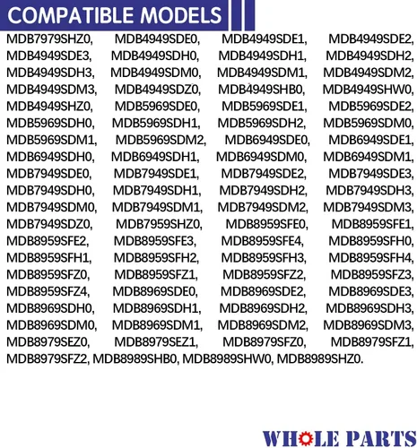 Miniatura 9 de Whole Parts - Cuchilla para picadora de lavavajillas mejorada # W11246682 - Repuesto y compatible con algunos lavavajillas Whirlpool - Reemplaza