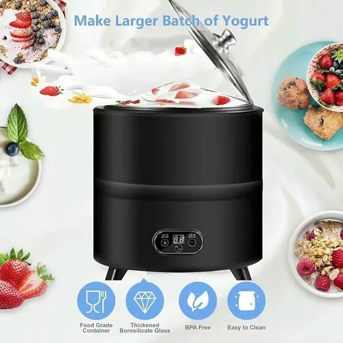 Miniatura 2 de Fabricante comercial de yogur, máquina automática de fermentación de yogur, fermentador eléctrico para vinagre de frutas, yogur, natto, vino