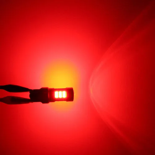 Miniatura 3 de Alla Lighting T20 7440 7443 Bombillas LED rojas superbrillantes 4014 54-SMD señal de giro, luces traseras de freno de repuesto para automóviles